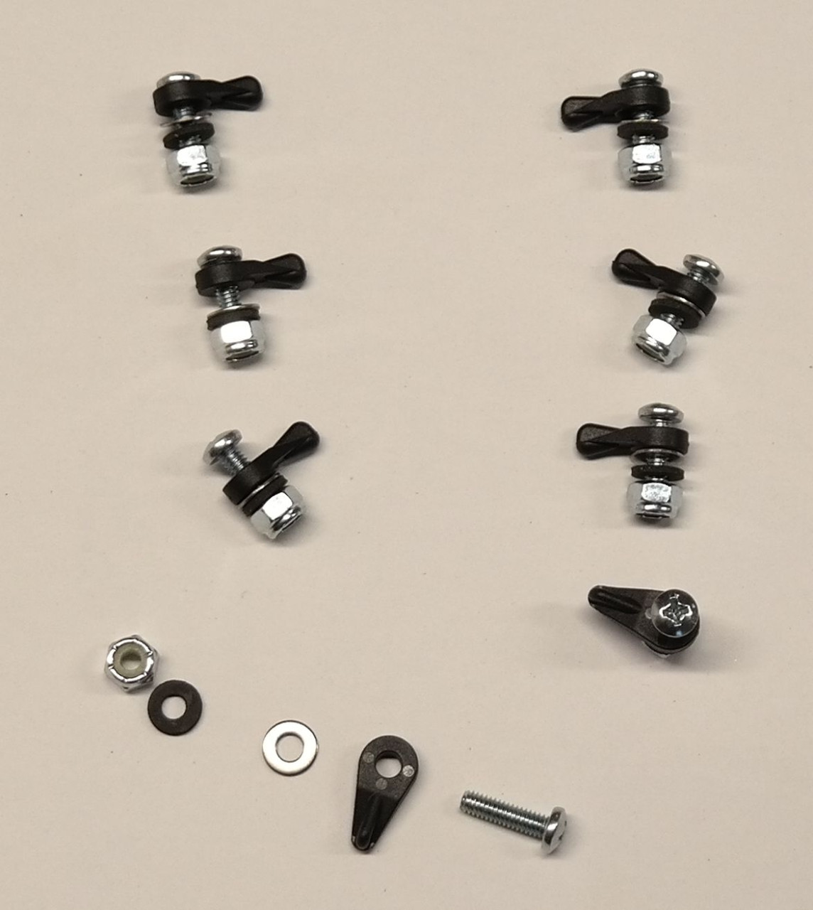 Set ringclips (8 st.) voor bevestiging meetring A aan de ventilator
